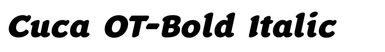 Cuca OT-Bold Italic